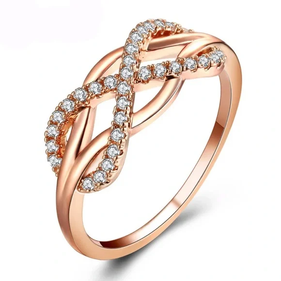 New Infinity Rose Gold Plating Ring - Picture 3 of 3
